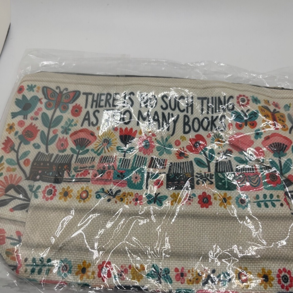 There is No Such Thing as Too Many Books Pouch